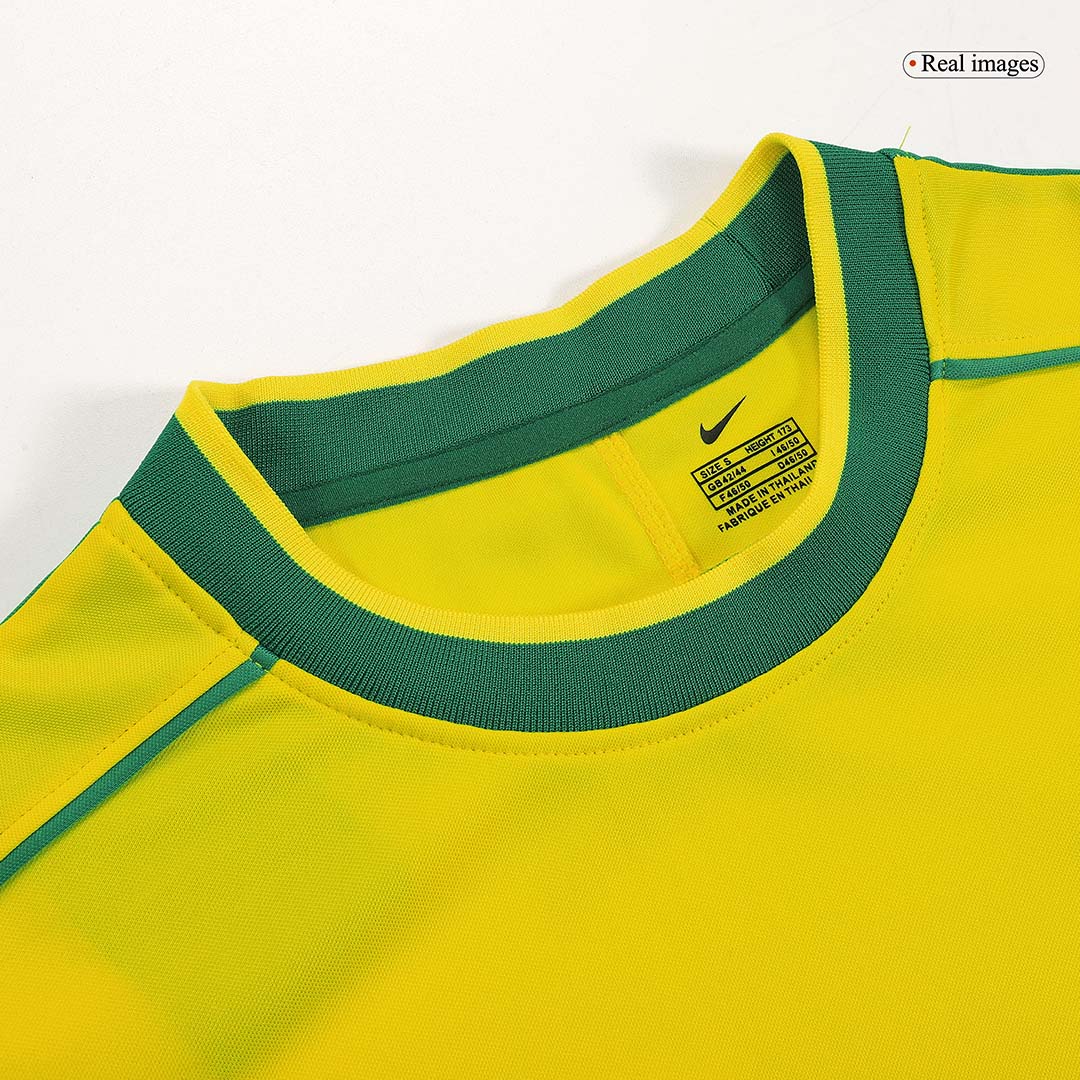 Brasilien Hemmatröja 1998 Retro Tröja
 Gul-7