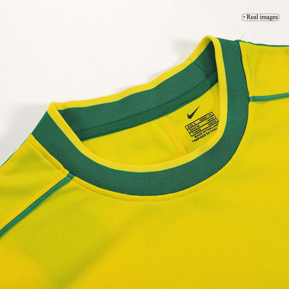 RIVALDO #10 Brasilien Hemmatröja 1998 Retro Tröja
 Gul-7