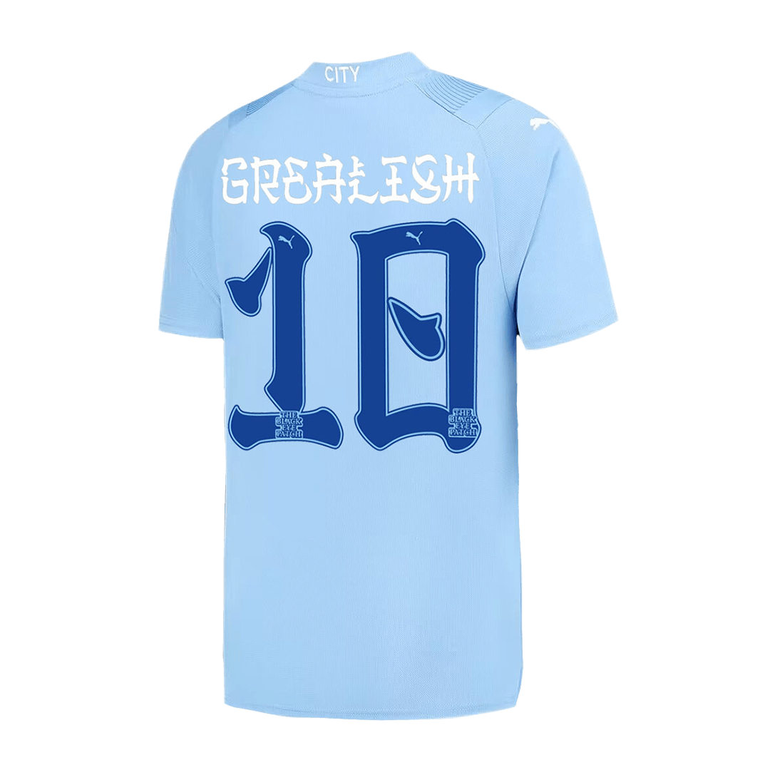 Manchester City Tröja GREALISH #10 2023/24 Hemma Blå