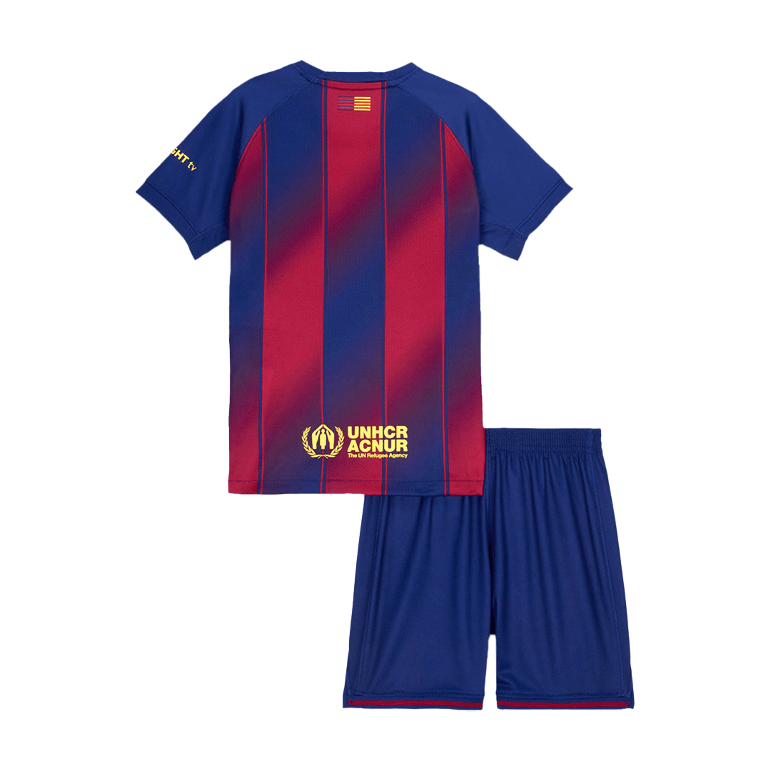 Barcelona Tröja 2025/26 Hemma Röd & Blå Barn Premium-16
