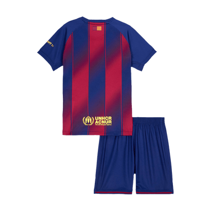 Barcelona Tröja 2025/26 Hemma Röd & Blå Barn Premium-16