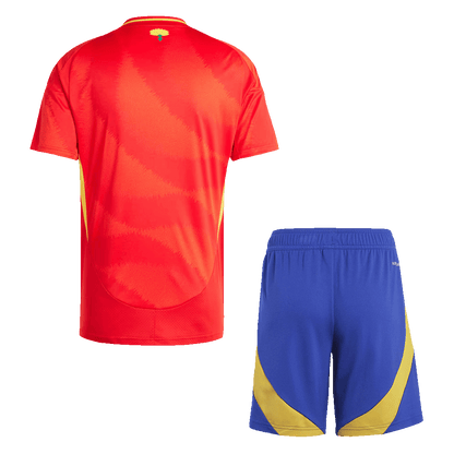 Spanien Tröja Hemmaställ Euro 2024 Röd-6