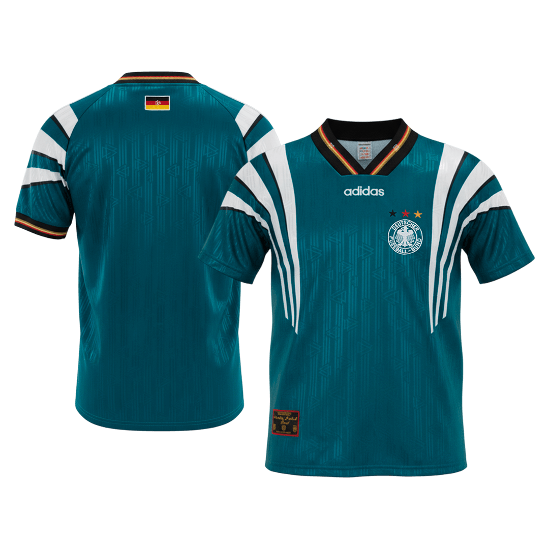 Tyskland Bortatröja 1996/97 Retro Tröja
 Grön