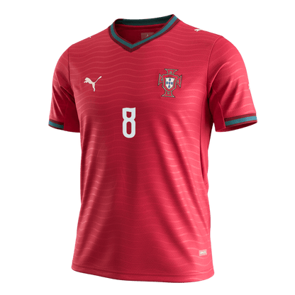 B.FERNANDES #8 Portugal Tröja 2026 Hemma Premium Röd-9