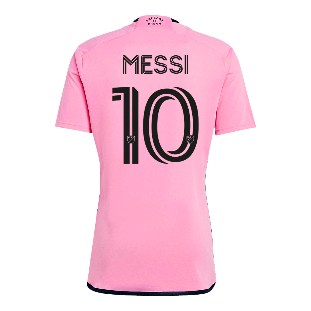 Inter Miami CF Tröja MESSI #10 Hemmaställ 2024/25 Rosa-3