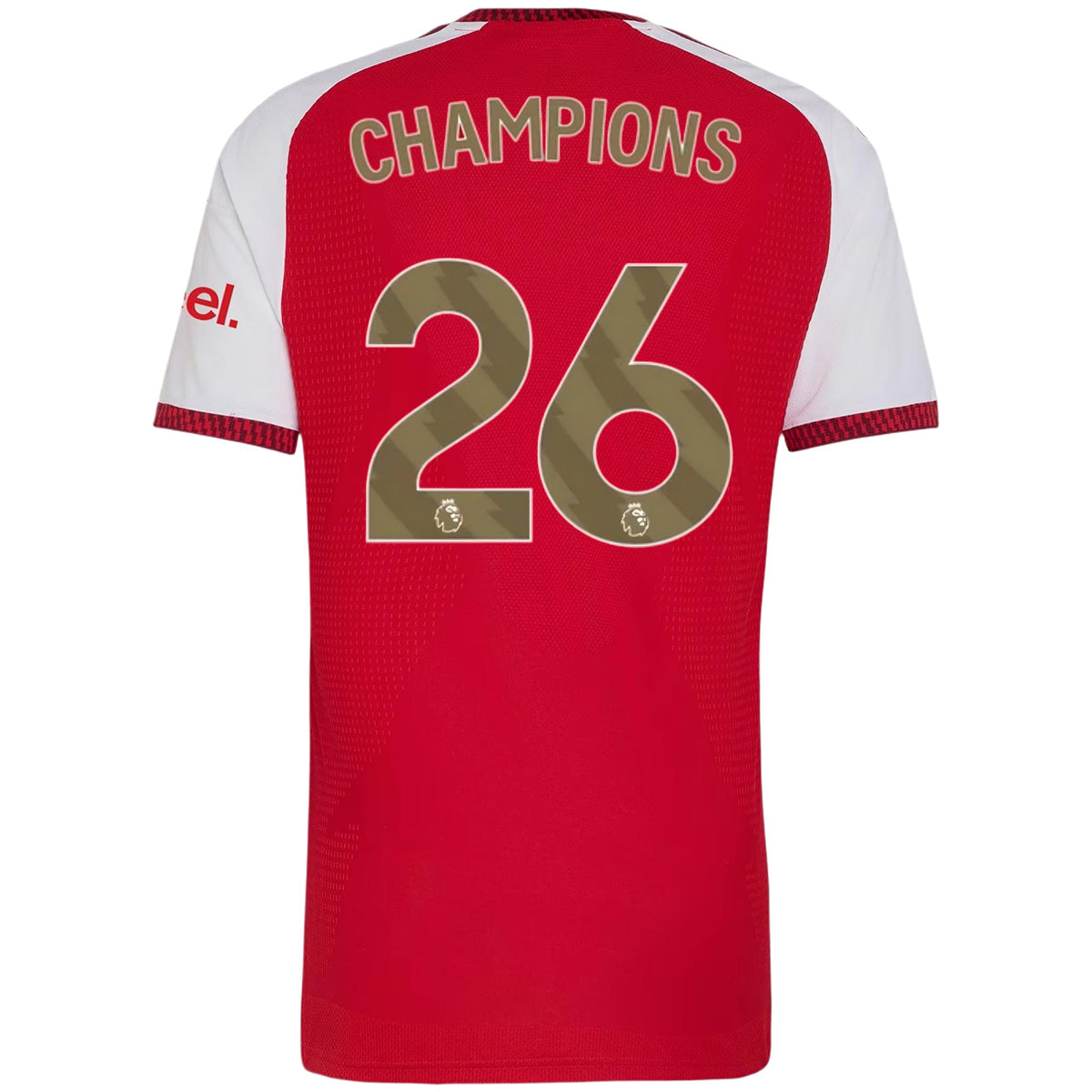Arsenal Tröja CHAMPIONS #26 2026/27 Hemma Autentisk Röd