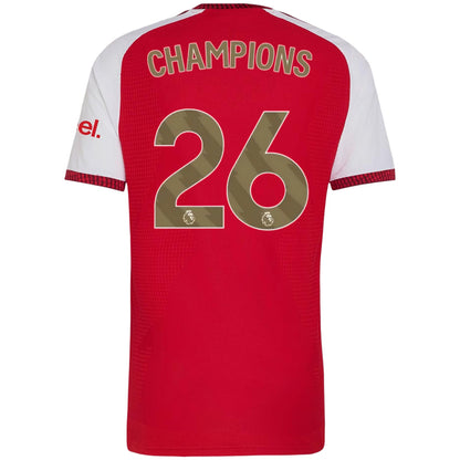 Arsenal Tröja CHAMPIONS #26 2026/27 Hemma Autentisk Röd