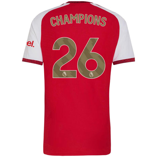 Arsenal Tröja CHAMPIONS #26 2026/27 Hemma Autentisk Röd