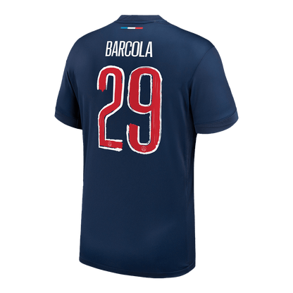 PSG Tröja BARCOLA #29 2024/25 Hemma Mörkblå - UCL-10