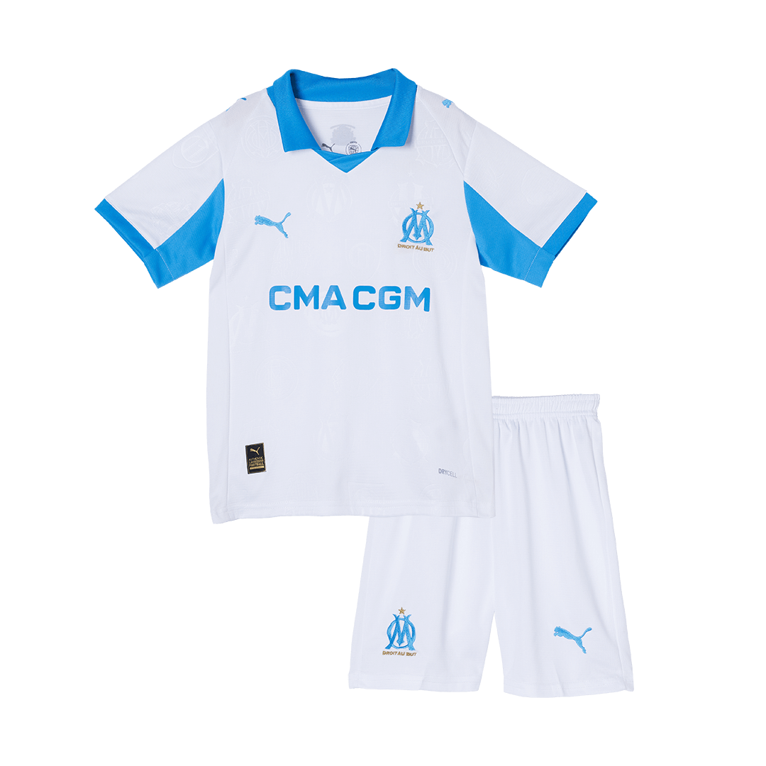 Marseille Tröja 2025/26 Hemma Vit Barn-14