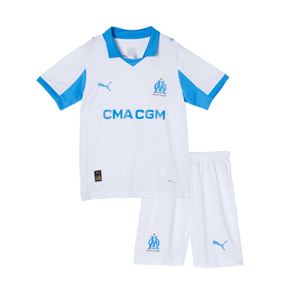 Marseille Tröja 2025/26 Hemma Vit Barn-14