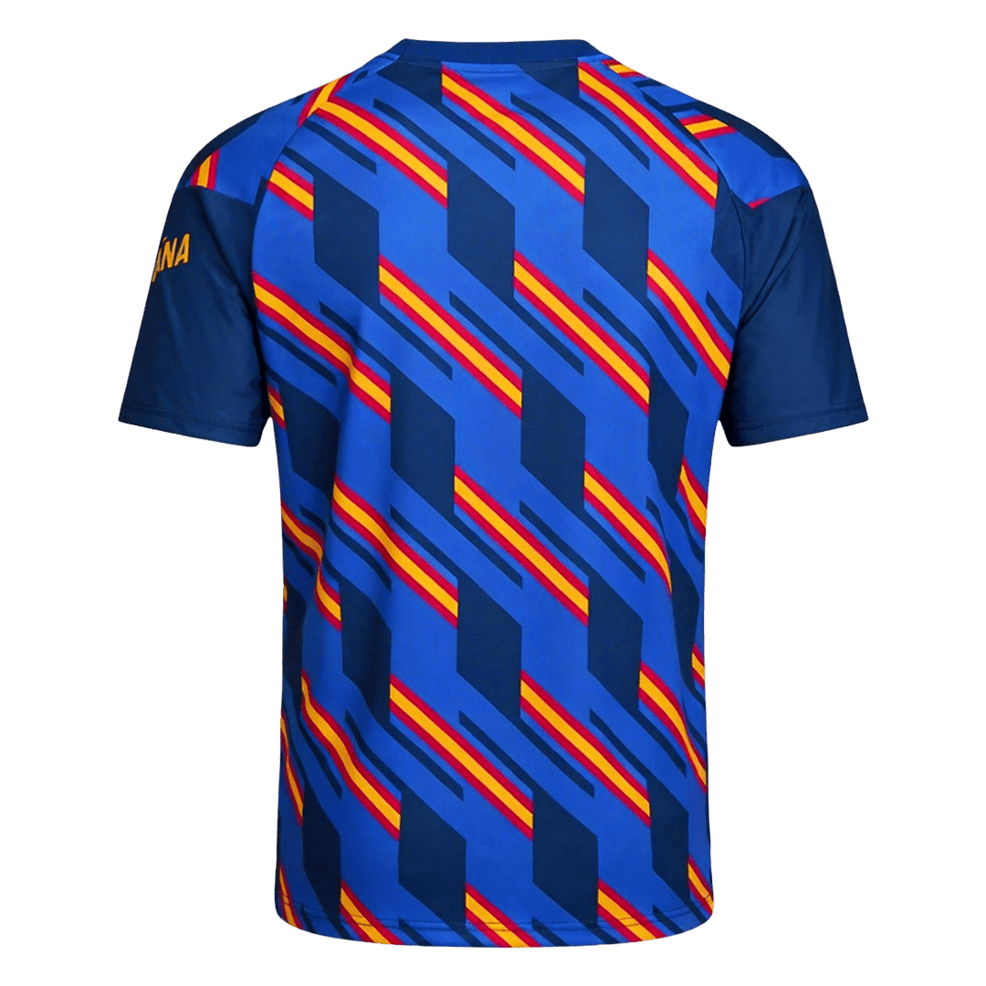 Spanien Tröja 2026 Före match Mörkblå-6