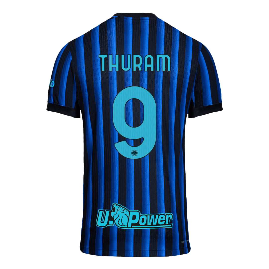 Inter Milan Tröja THURAM #9 2025/26 Hemma Autentisk Blå och svart-13