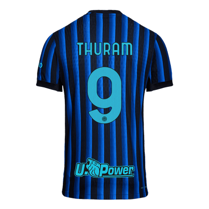 Inter Milan Tröja THURAM #9 2025/26 Hemma Autentisk Blå och svart-13
