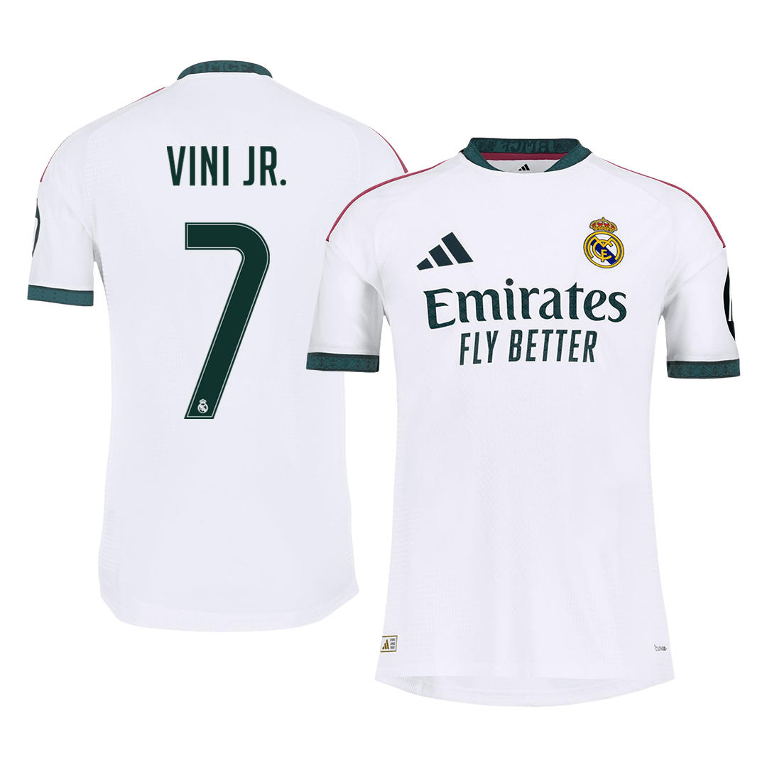 Real Madrid Tröja VINI JR. #7 2026/27 Hemma Autentisk Vit