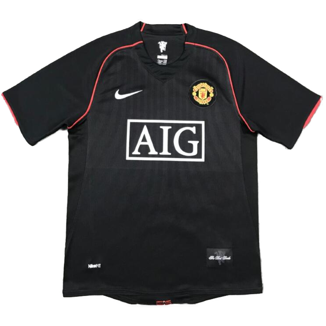 RONALDO #7 Manchester United Bortatröja 2007/08 Retro Tröja
 Svart