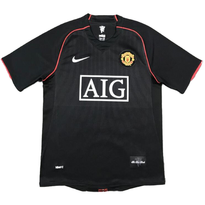 SCHOLES #18 Manchester United Bortatröja 2007/08 Retro Tröja
 Svart-8