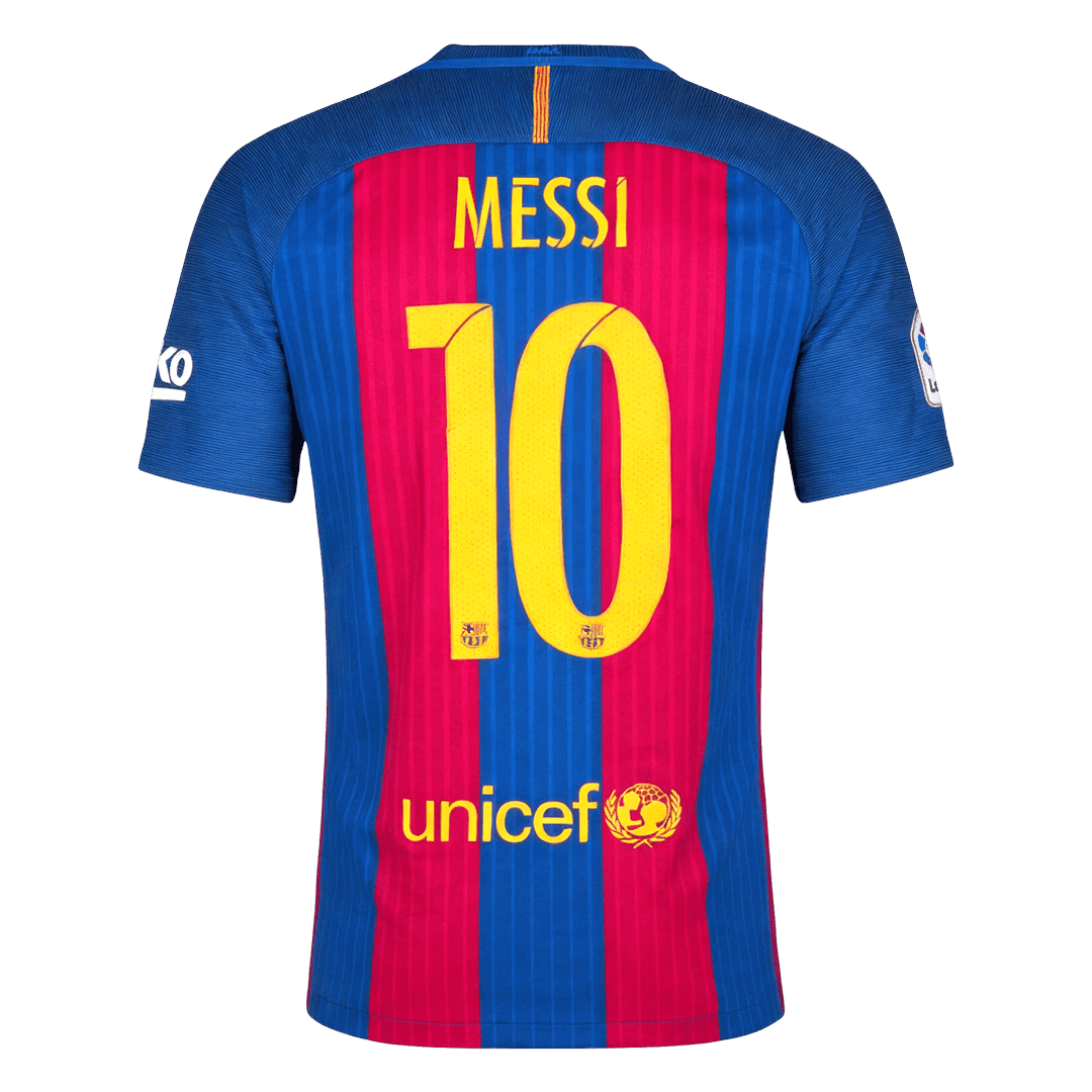 MESSI #10 Barcelona Hemmatröja 2016/17 Retro Tröja
 Röd & Blå-12