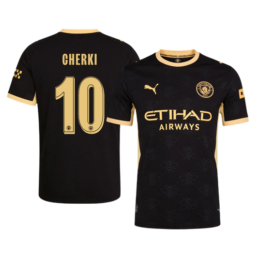 Manchester City Tröja CHERKI #10 2026/27 Borta Autentisk Svart - UCL