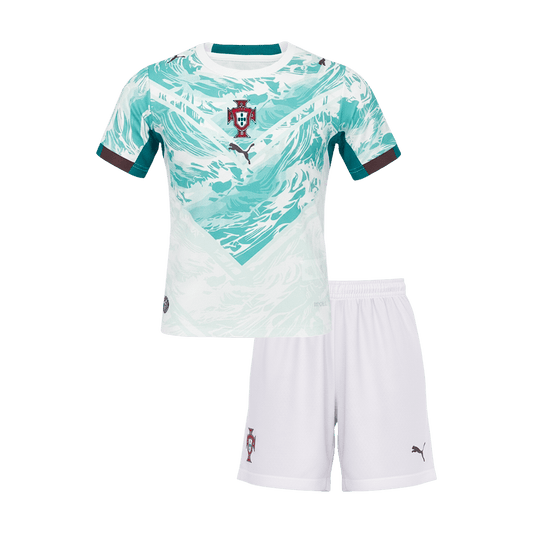 Portugal Tröja 2026 Borta Vit Barn