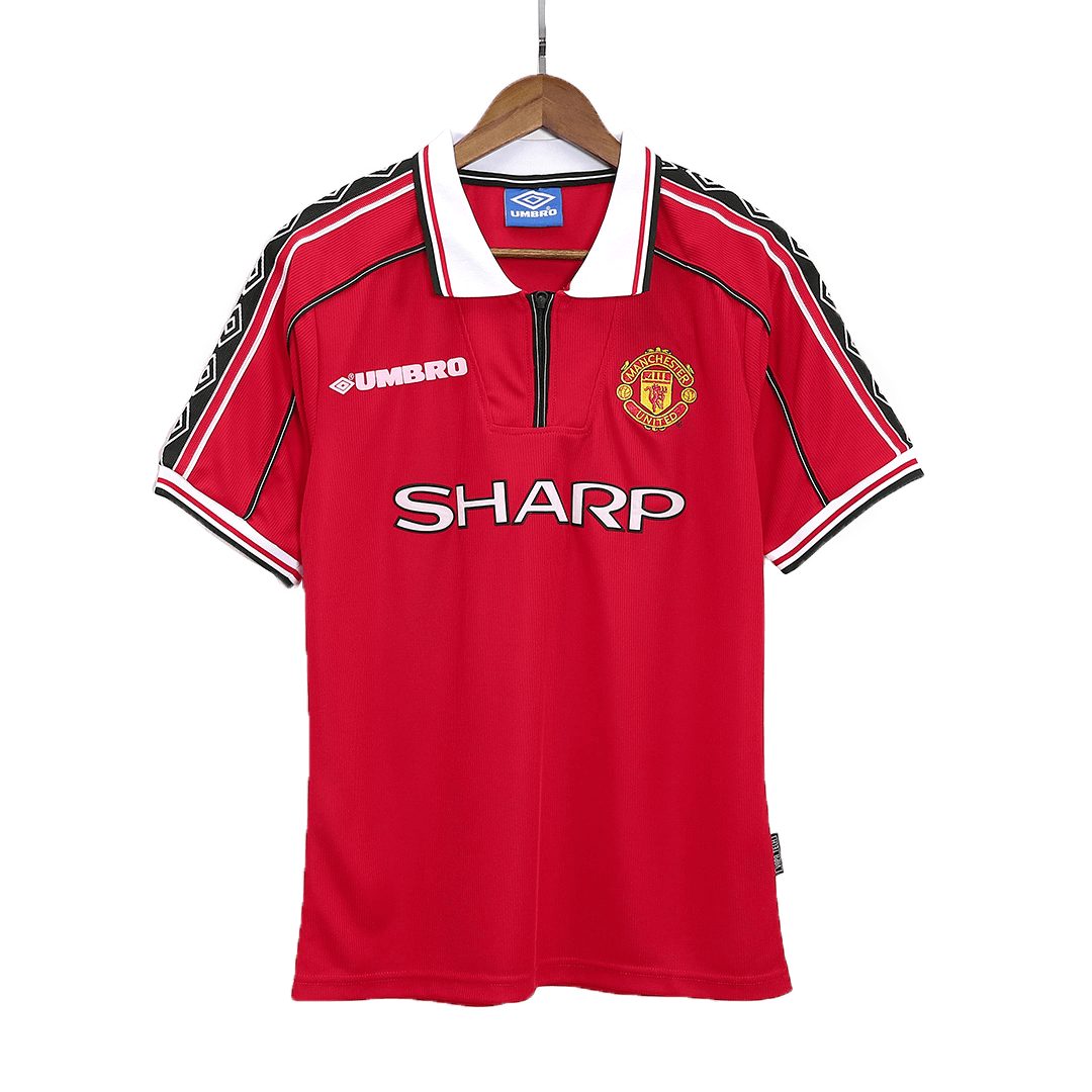 Manchester United Hemmatröja 98/00 Retro Tröja
 Röd