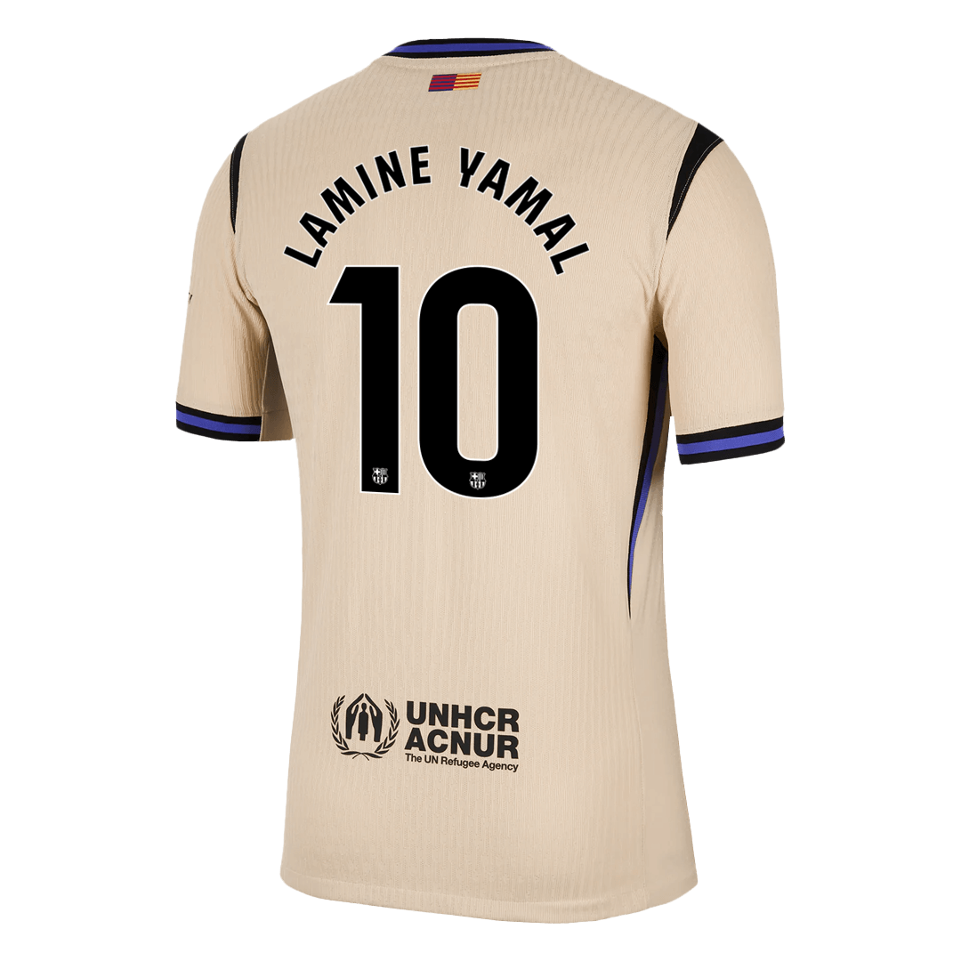 Barcelona Tröja LAMINE YAMAL #10 2025/26 Borta Gul