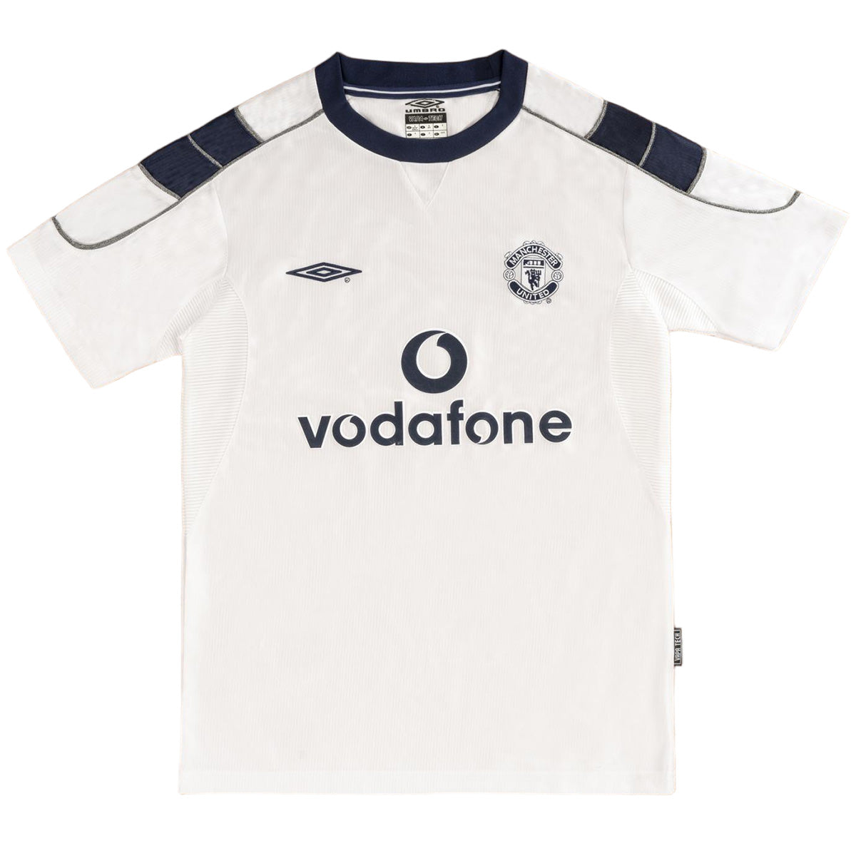 BECKHAM #7 Manchester United Bortatröja 2000/01 Retro Tröja
 Vit
