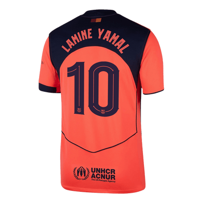 Barcelona Tröja LAMINE YAMAL #10 2025/26 Tredje Orange - UCL-11