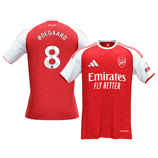 ØDEGAARD #8 Arsenal Tröja 2025/26 Hemma Premium Röd