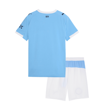 Manchester City Tröja 2025/26 Hemma Blå Barn-17