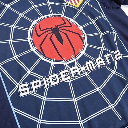 Atletico Madrid Bortatröja 2004/05 Retro Tröja
 Mörkblå-4