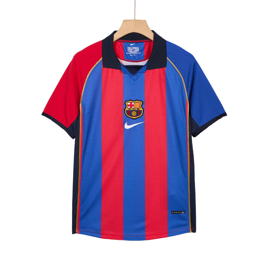 XAVI #6 Barcelona Hemmatröja 2001/02 Retro Tröja
 Röd & Blå