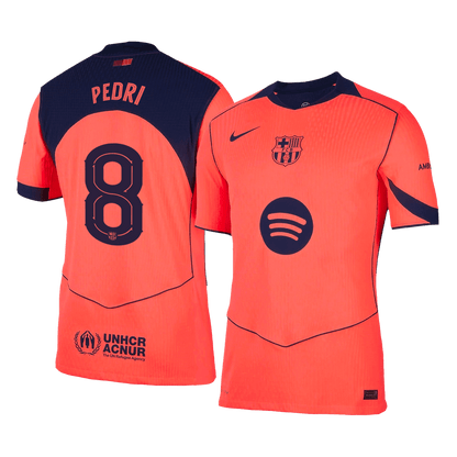 Barcelona Tröja PEDRI #8 2025/26 Tredje Orange - UCL