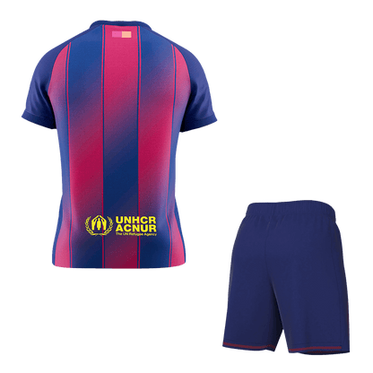 Barcelona Tröja Hemmaställ 2025/26 Röd & Blå-14