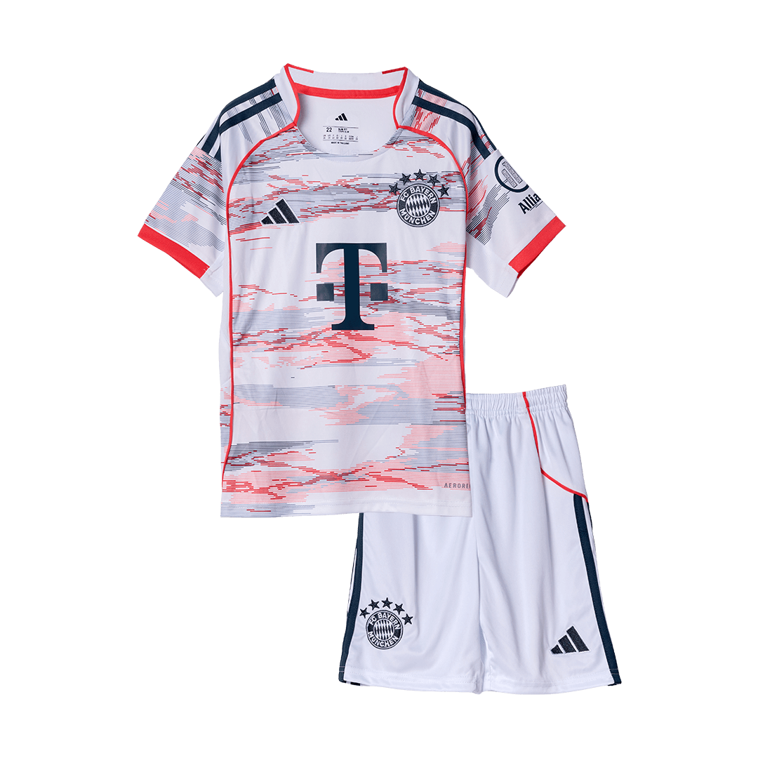 Bayern Munich Tröja 2025/26 Borta Vit Barn