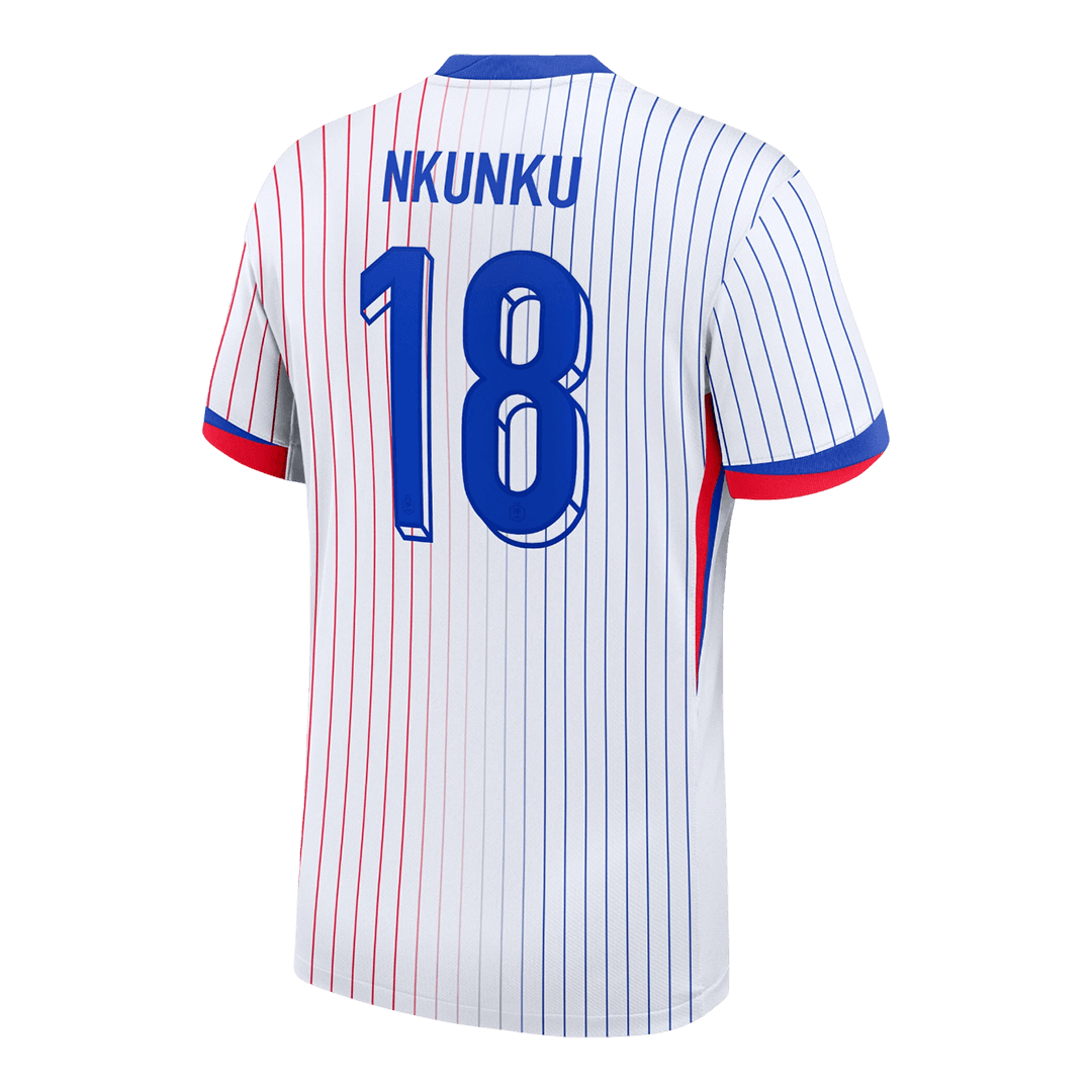 Frankrike Tröja NKUNKU #18 Euro 2024 Borta Vit