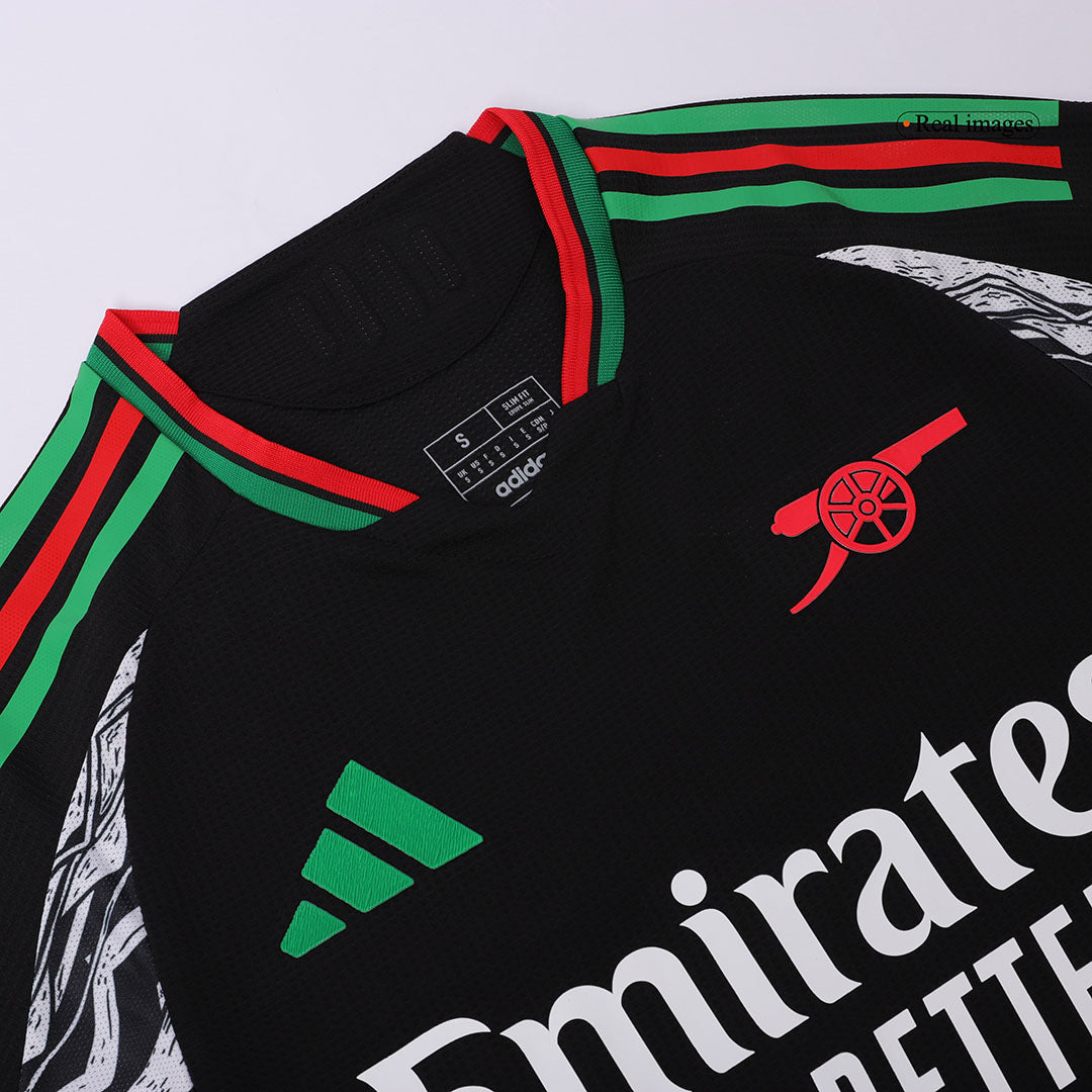 Arsenal Tröja SAKA #7 2024/25 Borta Svart-9