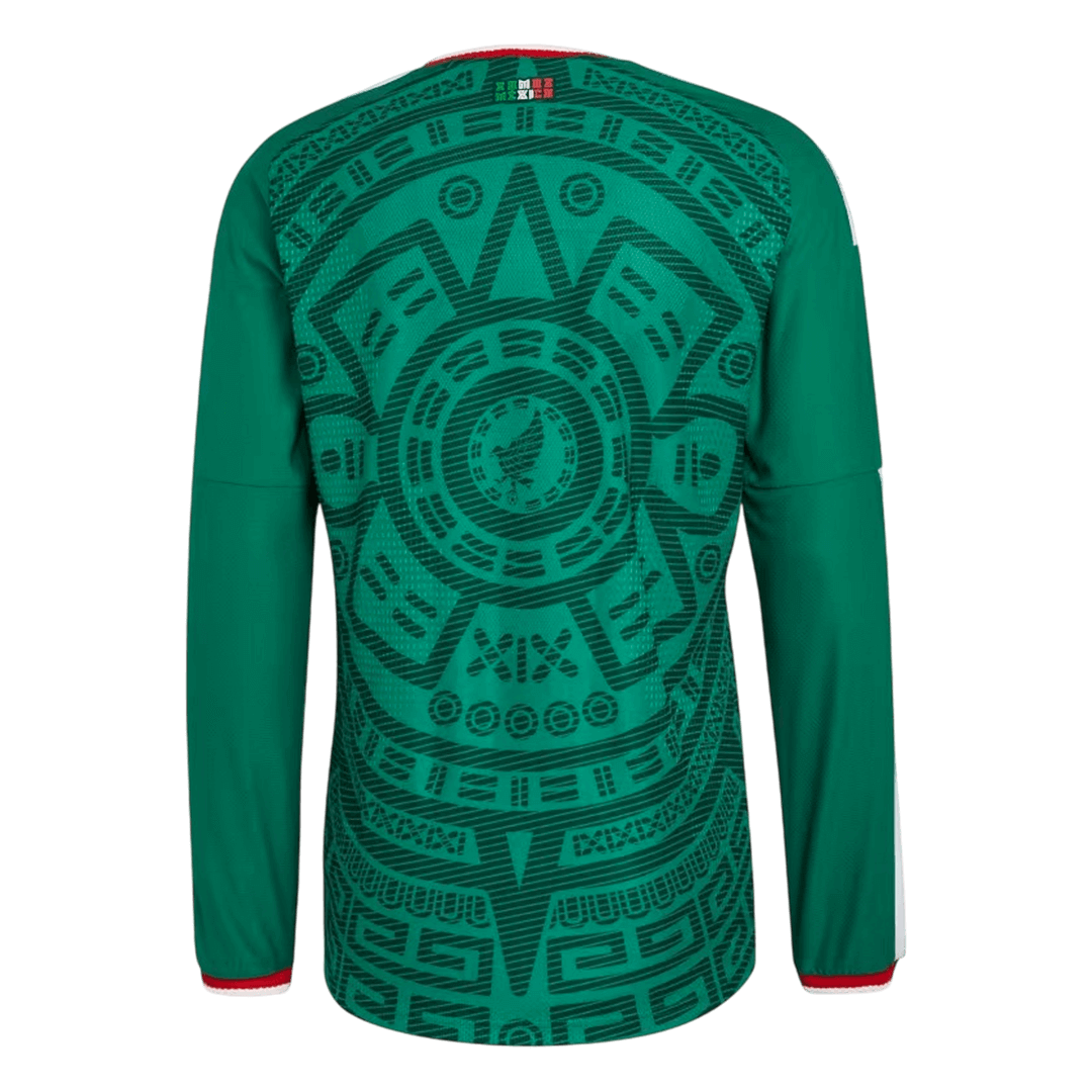 Mexiko Tröja 2026 Hemma Långärmad Grön-10