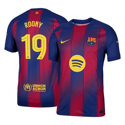 Barcelona Tröja ROONY #19 2025/26 Hemma Röd & Blå - UCL
