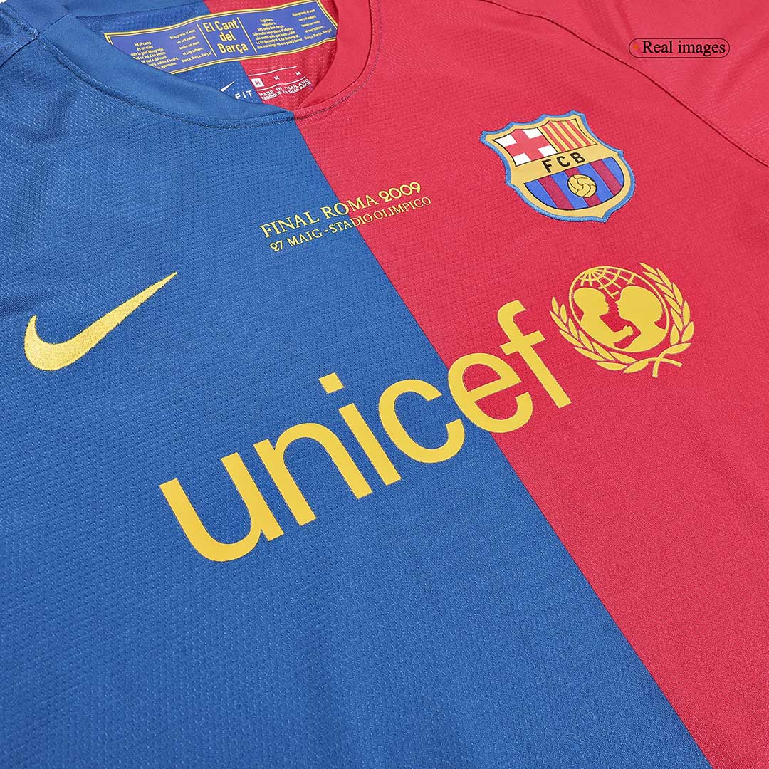 XAVI #6 Barcelona Hemmatröja 2008/09 Retro Tröja
 Röd & Blå - UCL Final