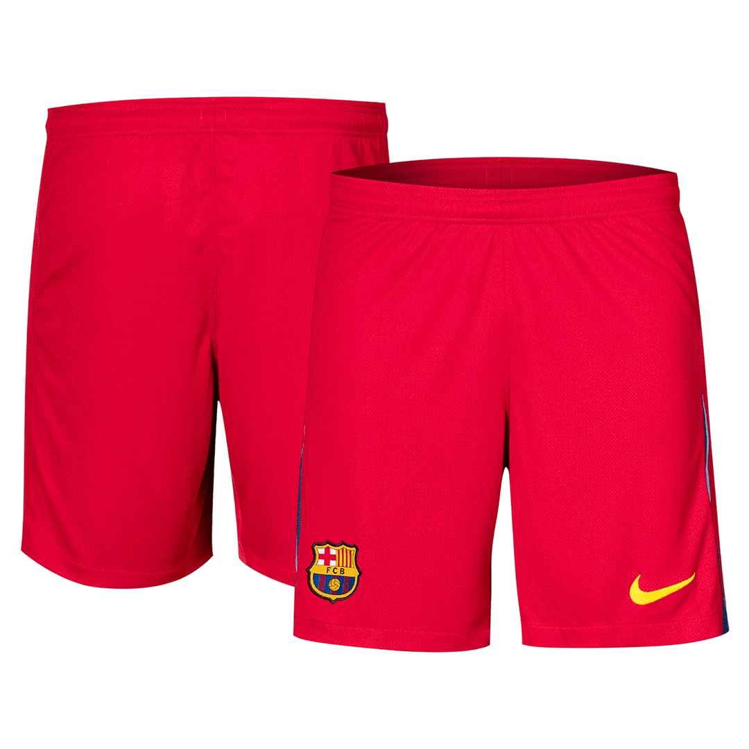 Barcelona Shorts 2025/26 Fourth Away Röd
