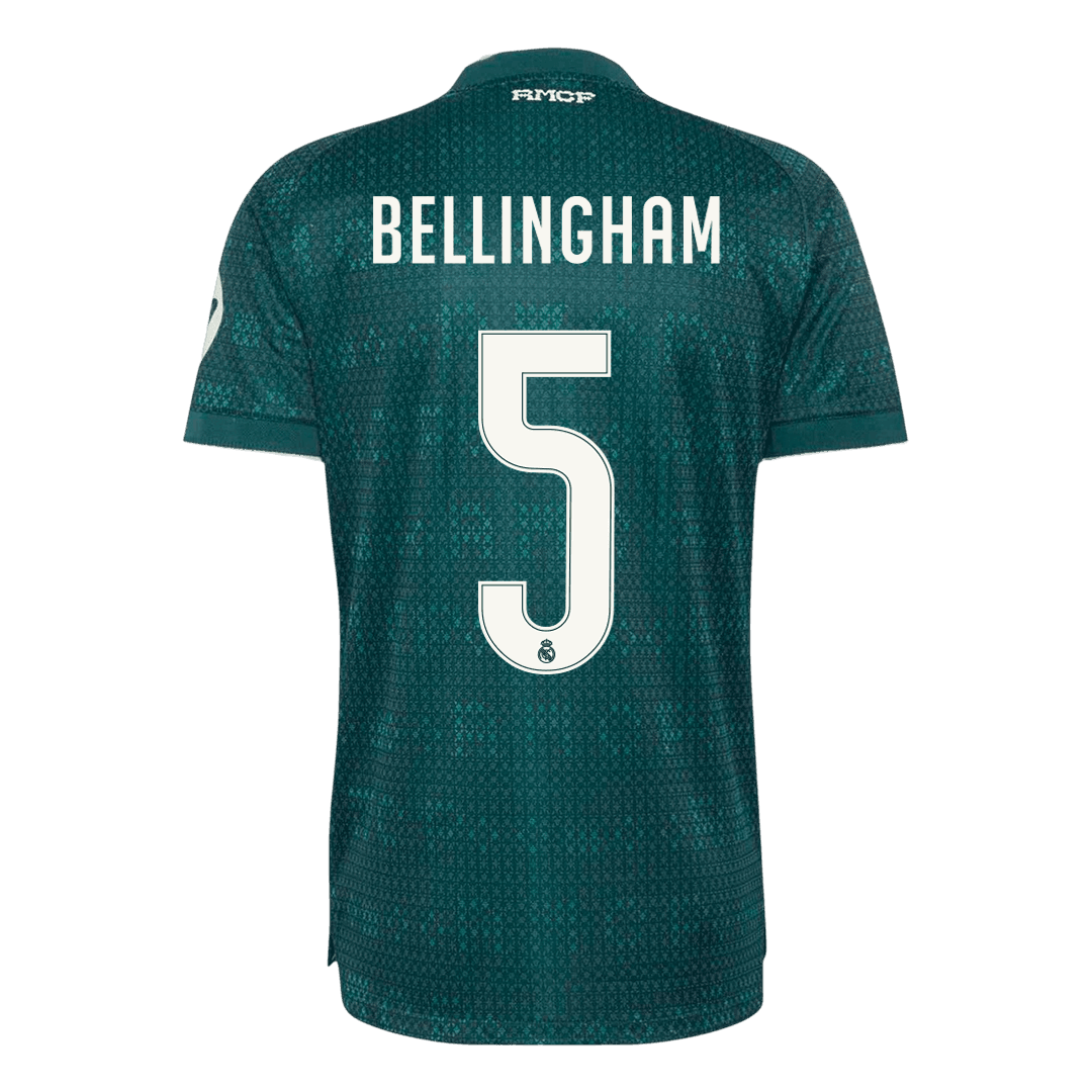 Real Madrid Tröja BELLINGHAM #5 2026/27 Borta Autentisk Grön