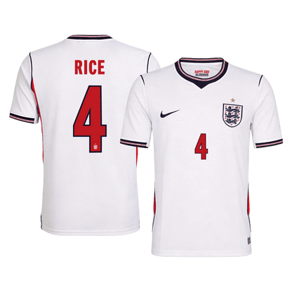 England Tröja RICE #4 2026 Hemma Vit