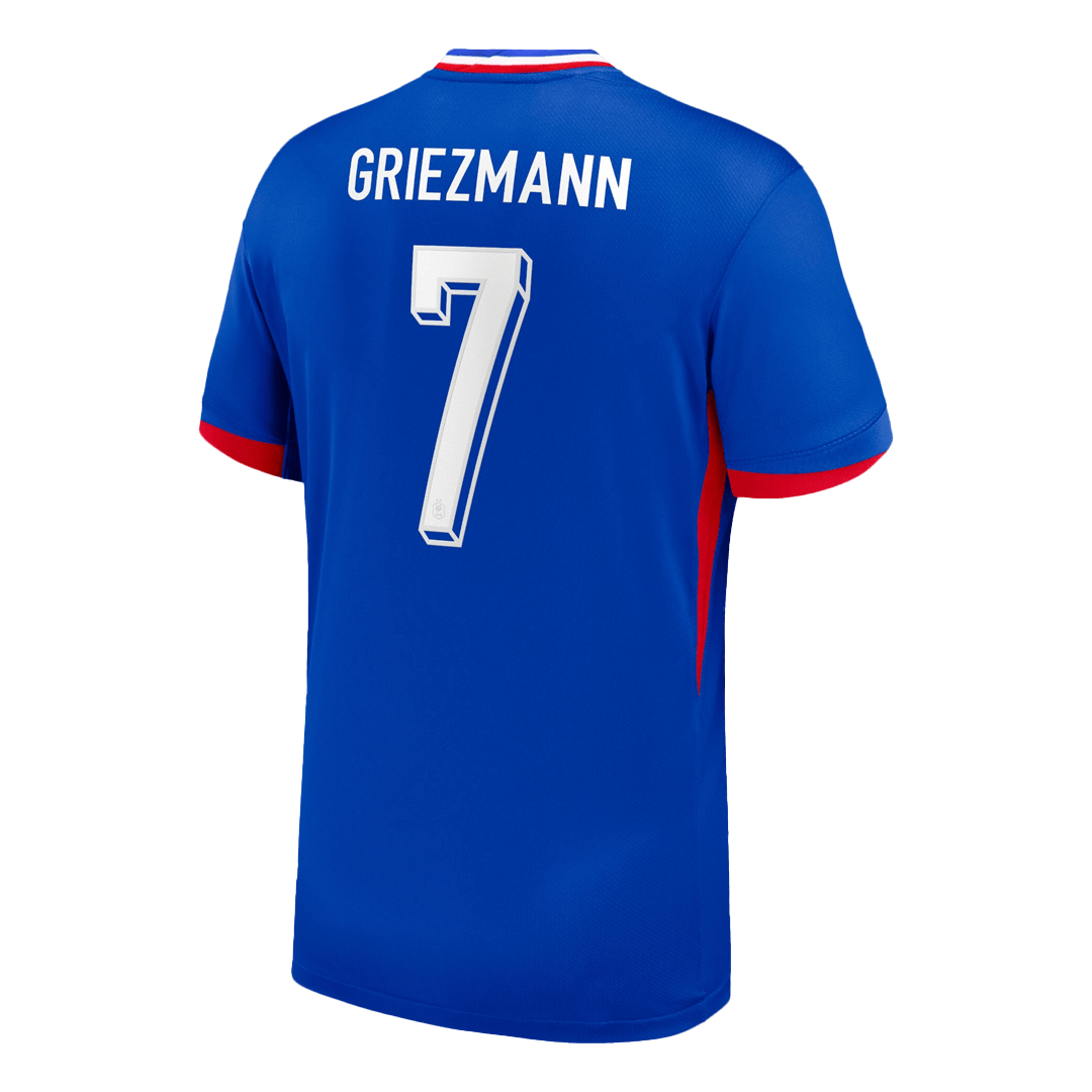 Frankrike Tröja GRIEZMANN #7 Euro 2024 Hemma Blå-7