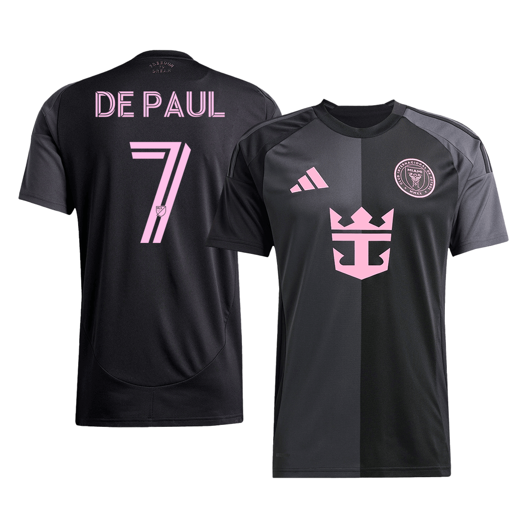 Inter Miami CF Tröja DE PAUL #7 2025 Borta Black&Gray