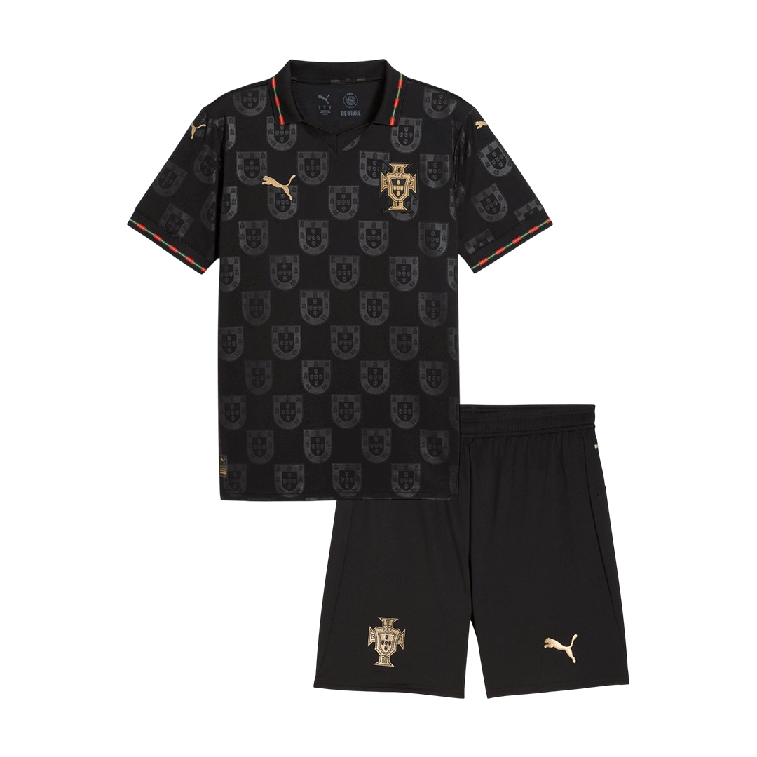 Portugal Tröja 2026 Svart Barn