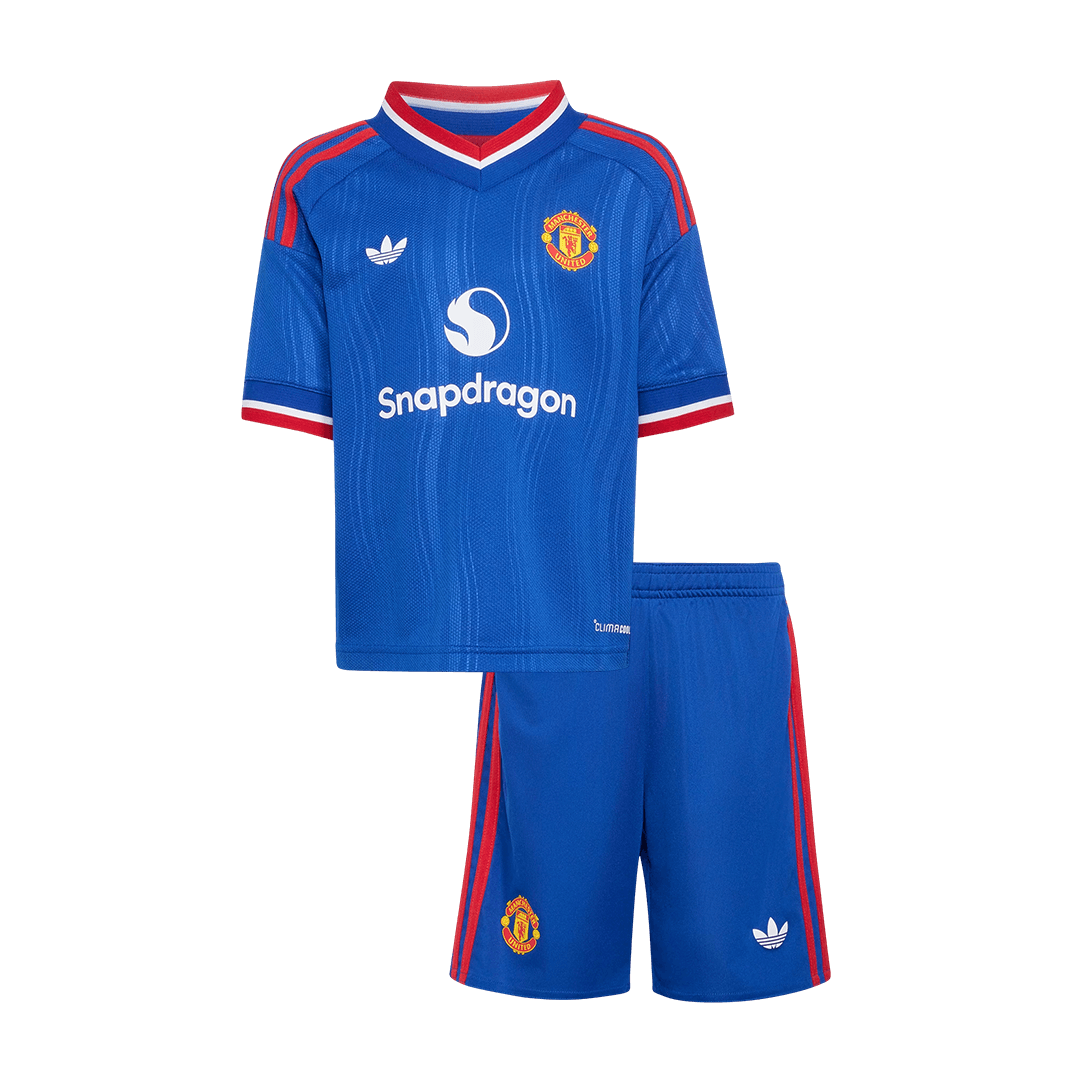 Manchester United Tröja 2026/27 Borta Blå Barn