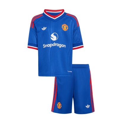 Manchester United Tröja 2026/27 Borta Blå Barn