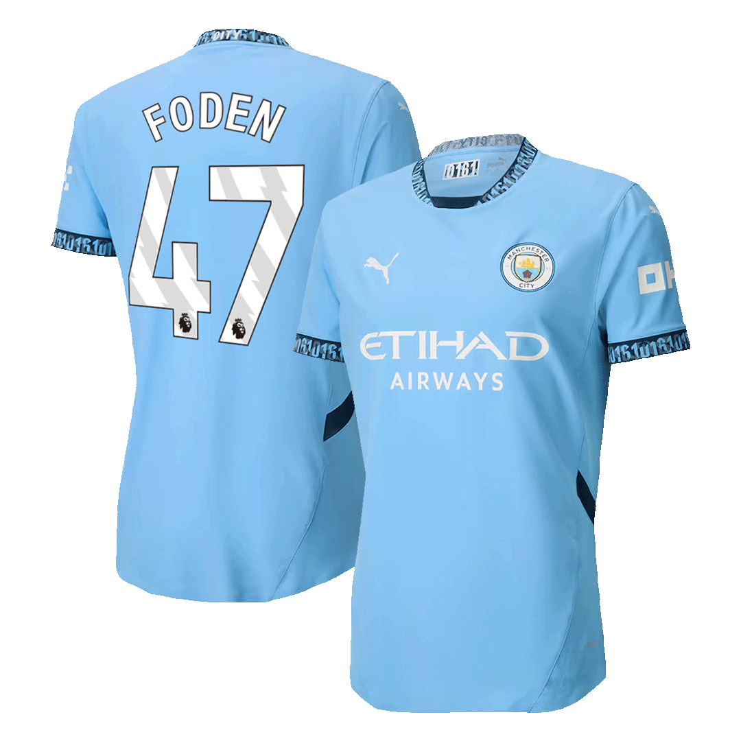Manchester City Tröja FODEN #47 2024/25 Hemma Blå