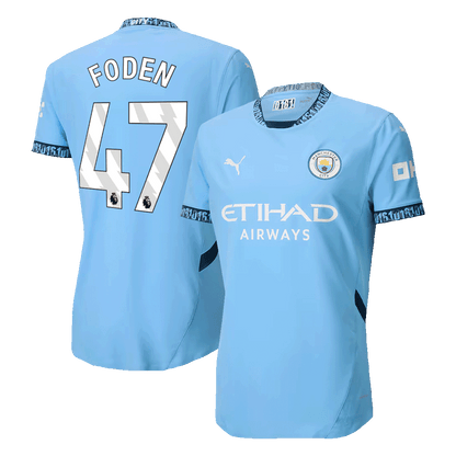 Manchester City Tröja FODEN #47 2024/25 Hemma Blå